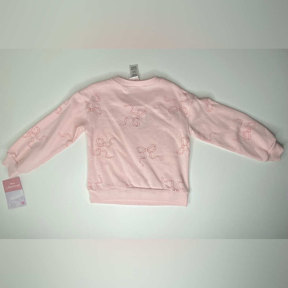 Disney Classic Matching Set Pastel Pink Graphic Sweater Kids Girls Size 5 - Picture 5 of 8